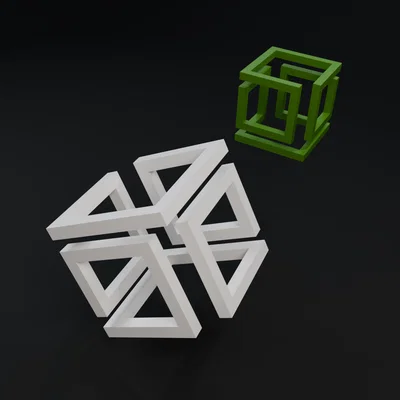 Infinity Cube (Khối lập phương vô tận) - Mẫu in 3D trang trí độc đáo
