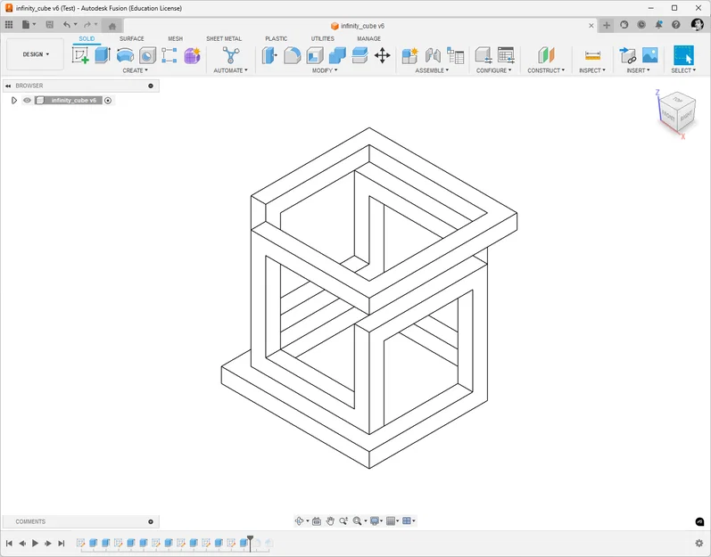 Infinity Cube (Khối lập phương vô tận) - Mẫu in 3D trang trí độc đáo - Image 2