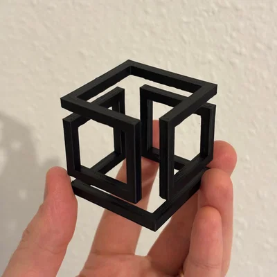 Infinity Cube (Khối lập phương vô tận) - Mẫu in 3D trang trí độc đáo