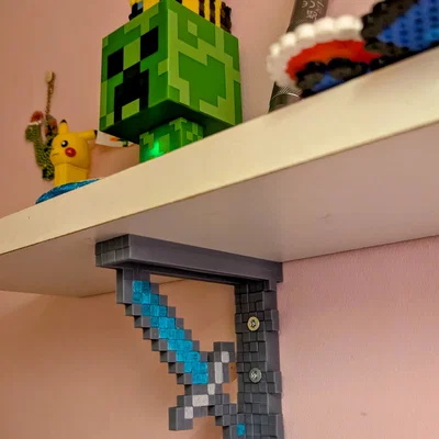 Giá đỡ kệ hình kiếm Minecraft