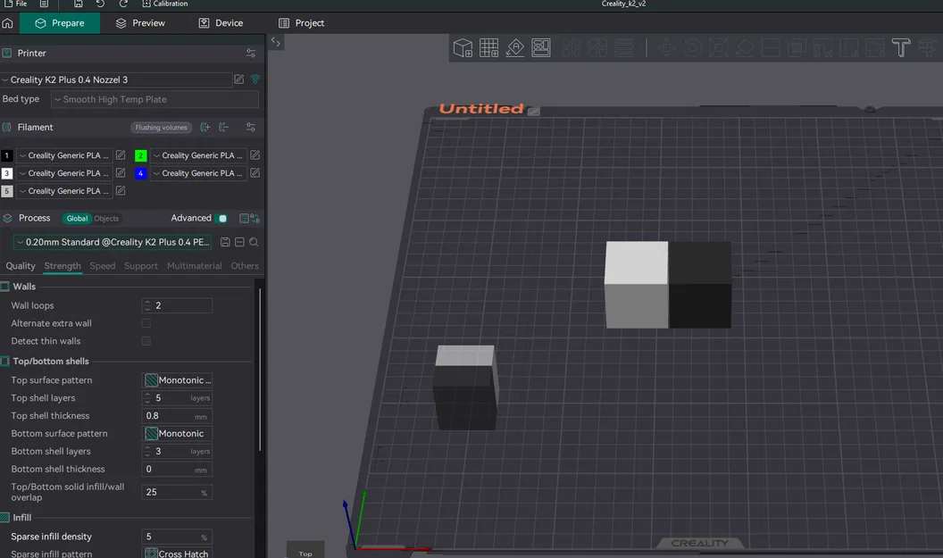 Cấu hình Orca Slicer tối ưu cho Creality K2 Plus (Hỗ trợ đa màu, 300 giờ vận hành) - Image 1