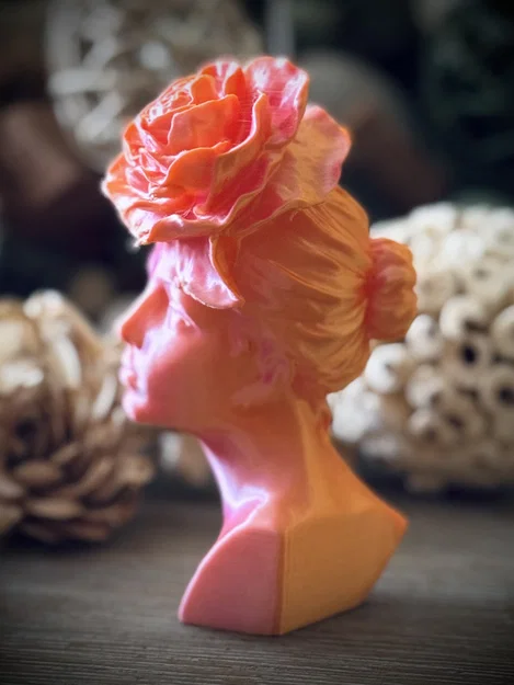 Tượng bán thân Người phụ nữ cài hoa lớn - Image 5