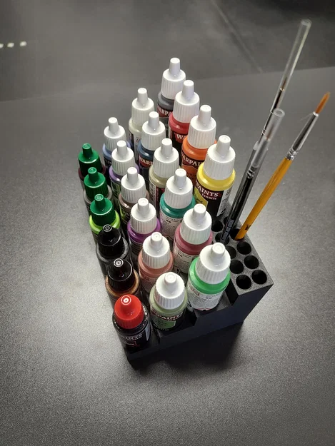 Giá đỡ 22 hũ màu và cọ vẽ cho Army Painter (đường kính 2,5 cm) - Image 1