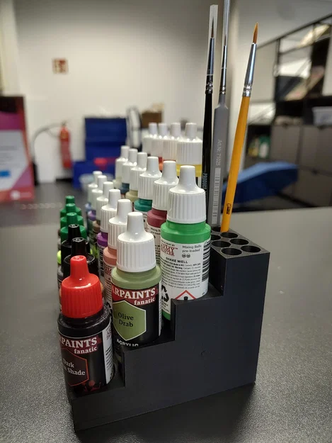 Giá đỡ 22 hũ màu và cọ vẽ cho Army Painter (đường kính 2,5 cm) - Image 3