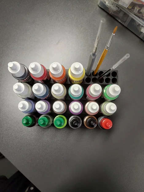 Giá đỡ 22 hũ màu và cọ vẽ cho Army Painter (đường kính 2,5 cm) - Image 4