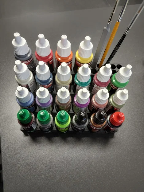 Giá đỡ 22 hũ màu và cọ vẽ cho Army Painter (đường kính 2,5 cm) - Image 5