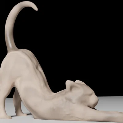 Mô hình chú mèo vươn vai Stretch Cat trang trí cực xinh