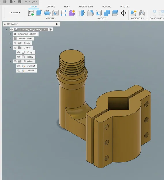 Adapter gắn mỏ hàn lên giá Dremel cho Heat Inserts (Dành cho mỏ hàn từ 14mm) - Image 6