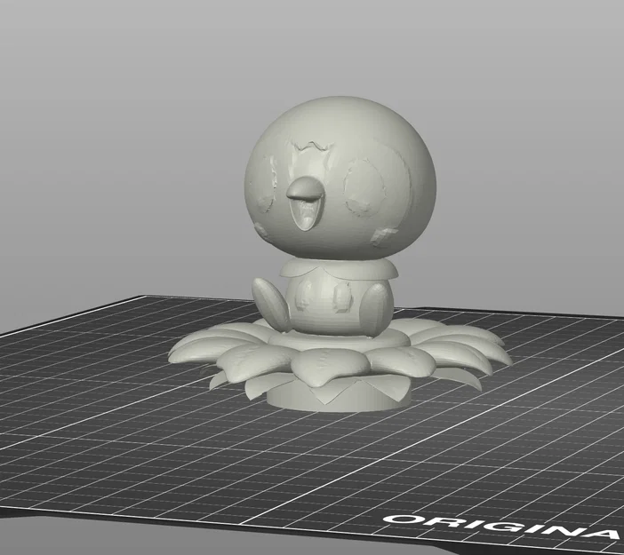 Mô hình 3D Pokemon Piplup dễ thương ngồi trên cánh hoa - Image 3