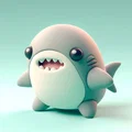 Mô hình in 3D Baby Shark phong cách Kawaii cực đáng yêu - Thumbnail 1