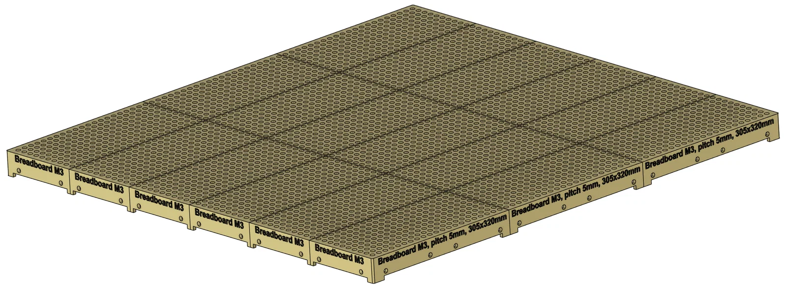 Open Breadboard M3 (nhiều kích thước, chuẩn quang học) - Image 8