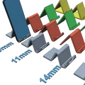 Giá đỡ điện thoại 3D đơn giản, dễ in, nhiều tùy chọn kích thước - Thumbnail 1