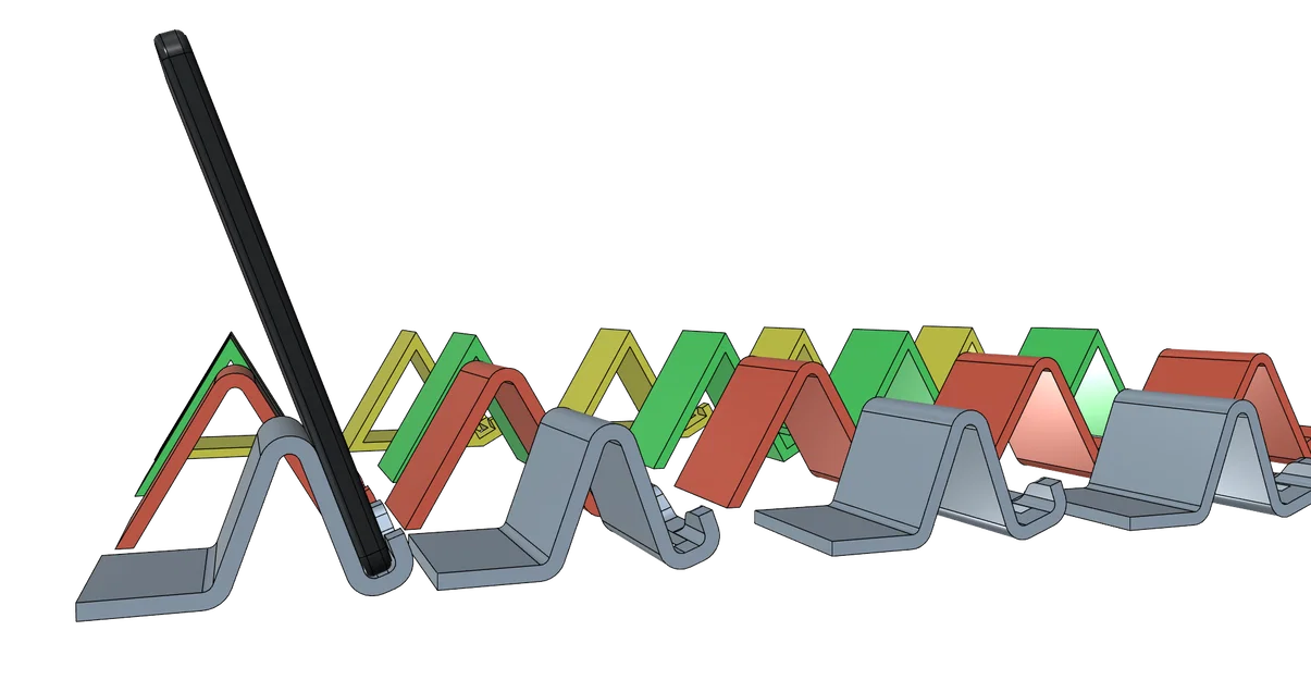 Giá đỡ điện thoại 3D đơn giản, dễ in, nhiều tùy chọn kích thước - Image 2