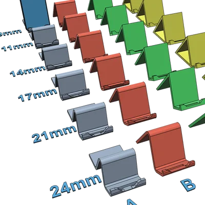 Giá đỡ điện thoại 3D đơn giản, dễ in, nhiều tùy chọn kích thước