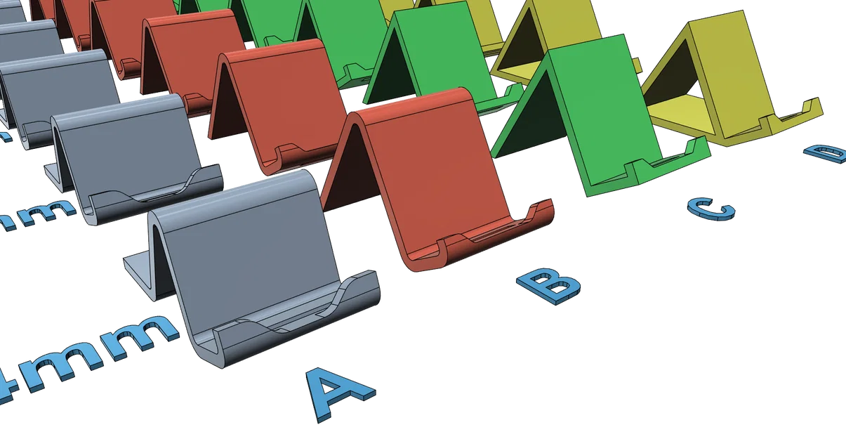 Giá đỡ điện thoại 3D đơn giản, dễ in, nhiều tùy chọn kích thước - Image 7