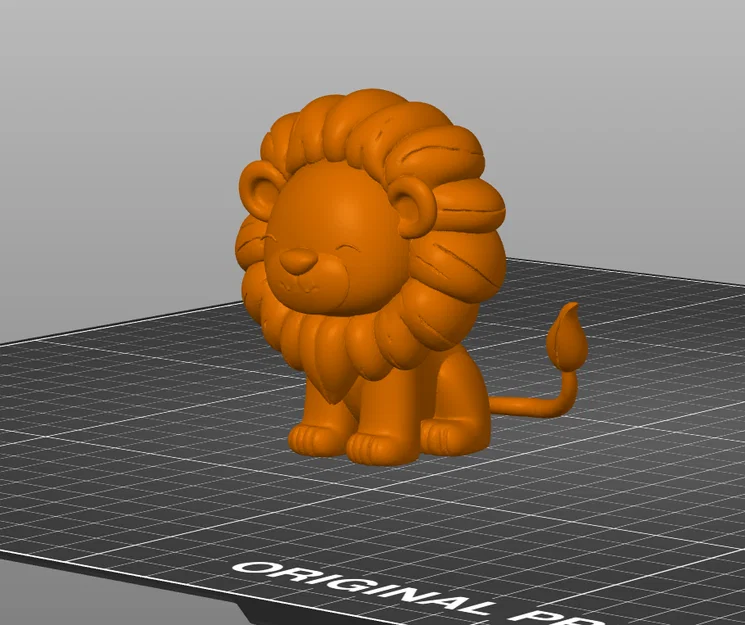 Mô hình chú sư tử con Kawaii đáng yêu cho máy in 3D - Image 2