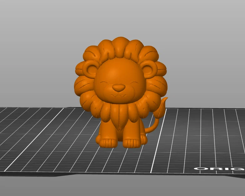Mô hình chú sư tử con Kawaii đáng yêu cho máy in 3D - Image 3