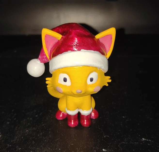 Bé Mèo Giáng Sinh Đáng Yêu đội mũ, mang ủng <3 - Image 1