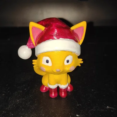Bé Mèo Giáng Sinh Đáng Yêu đội mũ, mang ủng <3