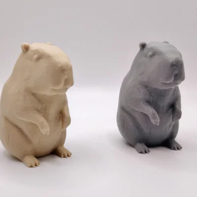 Mô hình Capybara mini đáng yêu - File in 3D cho người mới bắt đầu
