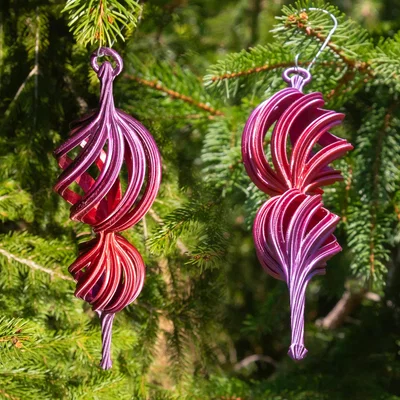 Spiral Christmas Finial 2024 - Vật trang trí Giáng sinh xoắn ốc