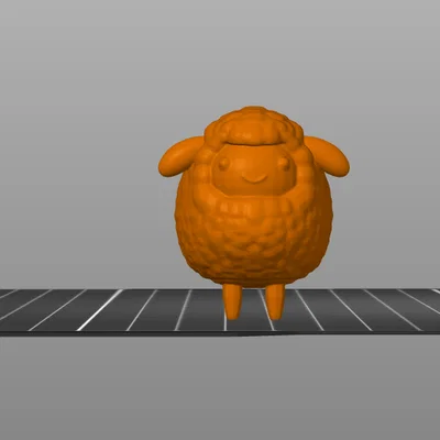 Mô hình 3D chú cừu nhỏ Kawaii dễ thương để trang trí