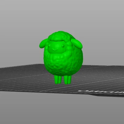Mô hình 3D chú cừu nhỏ Kawaii dễ thương để trang trí