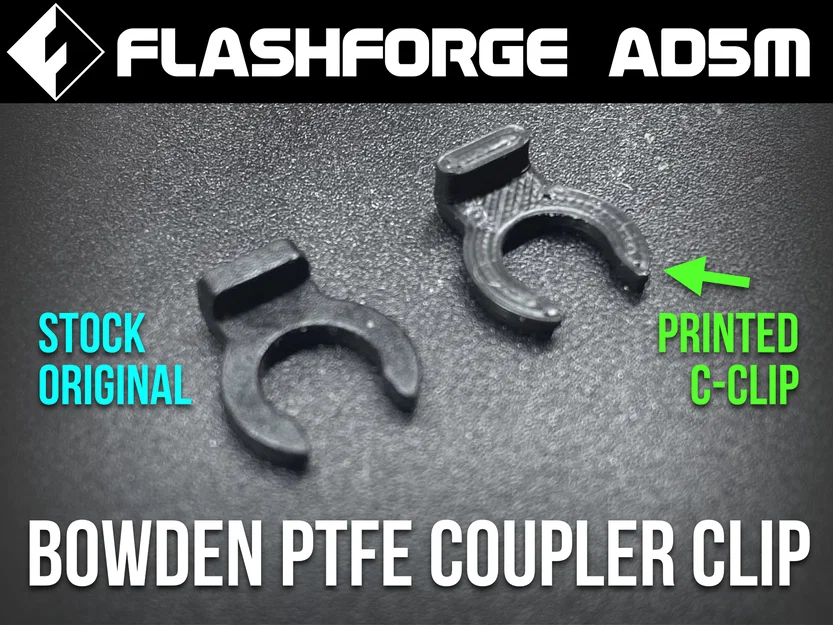 [Lựa chọn 1/3] C-Clip Kẹp Ống Bowden PTFE cho Cảm biến hết nhựa Flashforge Adventurer (AD5M) - Image 1
