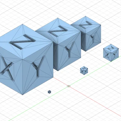 Bộ khối lập phương hiệu chuẩn XYZ 10mm-200mm cho máy in 3D