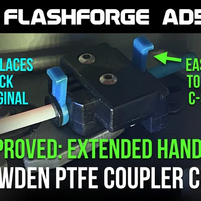 [Lựa chọn 2/3] C-Clip Kẹp Khớp Bowden PTFE cho cảm biến hết nhựa Flashforge AD5M (Tay cầm dài)
