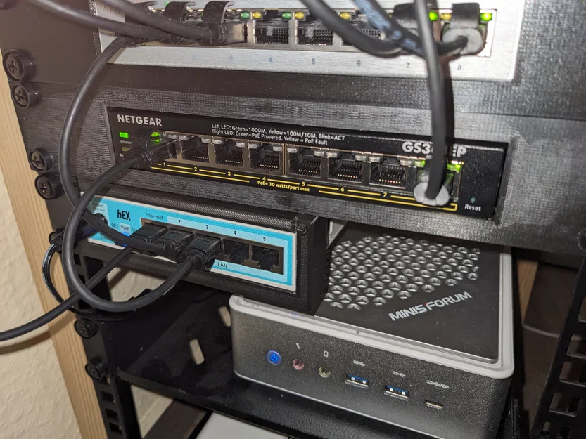 Khung gắn Rackmount 10 inch cho switch Netgear GS308EP và GS308EPP - Image 3