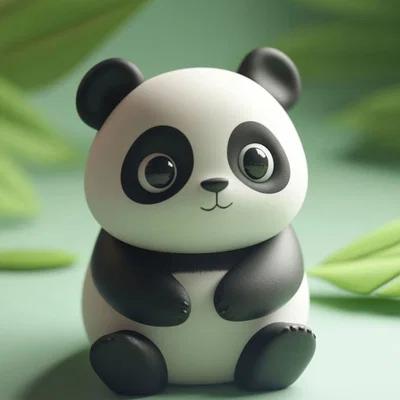 Mô hình chú gấu Panda nhỏ đáng yêu (Baby Panda Kawaii) để in 3D