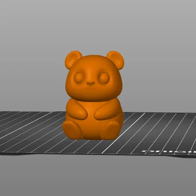 Mô hình chú gấu Panda nhỏ đáng yêu (Baby Panda Kawaii) để in 3D