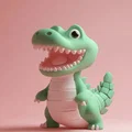 Mô hình chú cá sấu nhỏ Baby Crocodile phong cách Kawaii đáng yêu - Thumbnail 1