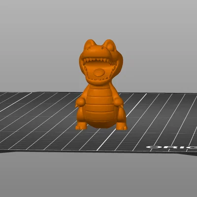 Mô hình chú cá sấu nhỏ Baby Crocodile phong cách Kawaii đáng yêu