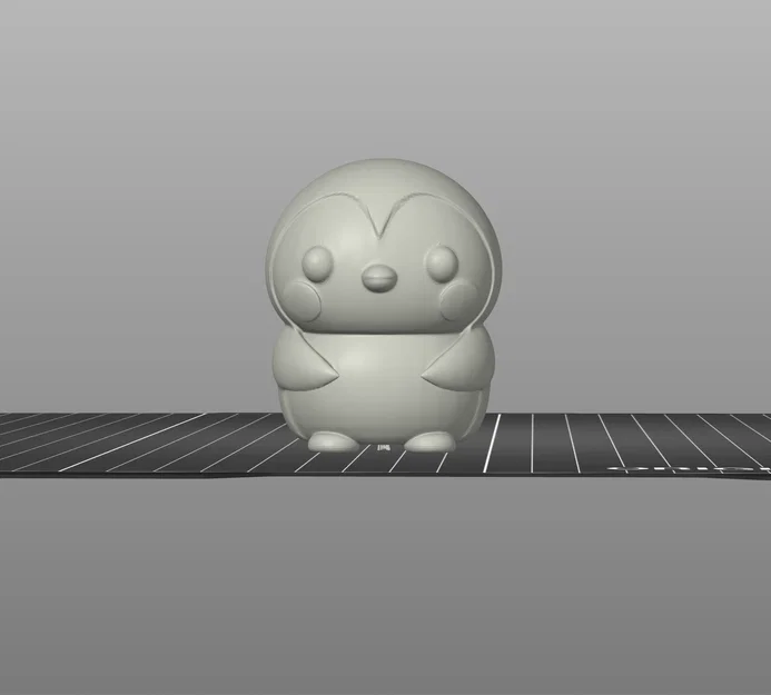 Mô hình 3D nhân vật Chim cánh cụt con phong cách đất sét kawaii - Image 2