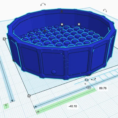 Mô hình LEGO Garden Pool - Phụ kiện hồ bơi 3D cho nhân vật LEGO