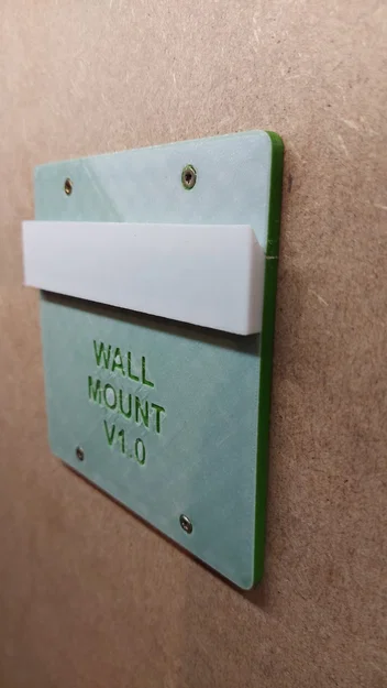 Giá treo tường màn hình VESA 100mm (kiểu French Cleat) in 3D - Image 1