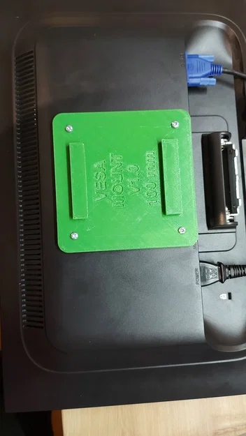 Giá treo tường màn hình VESA 100mm (kiểu French Cleat) in 3D - Image 2