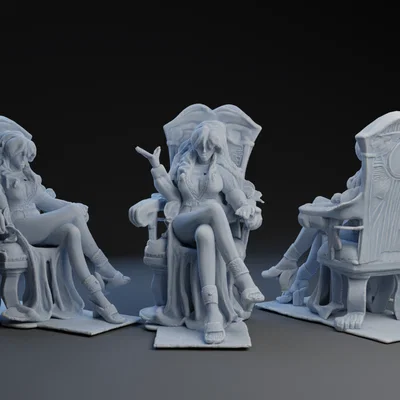 Mô hình 3D Balalaika Black Lagoon siêu đẹp dành cho fan anime