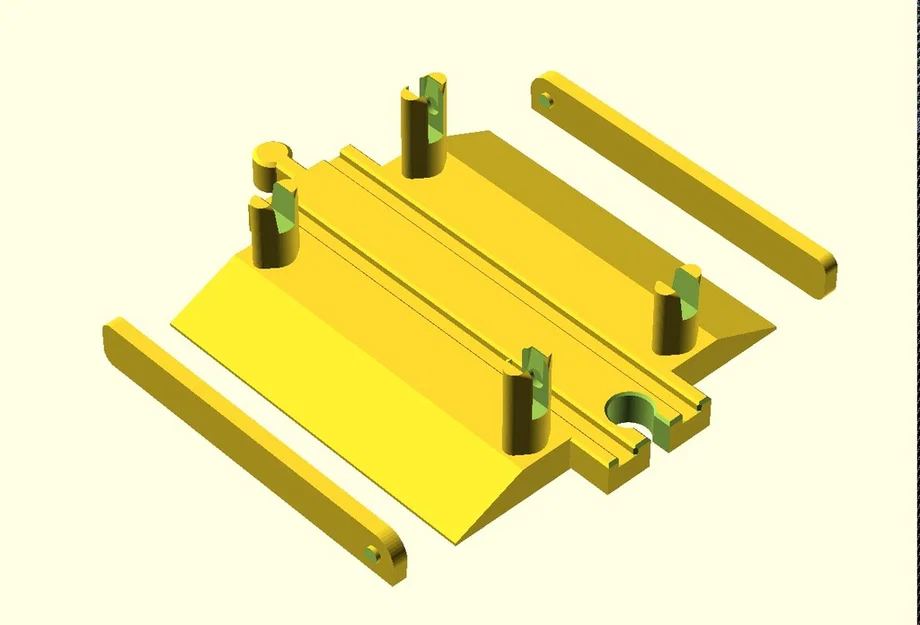 Mô hình đường ray xe lửa gỗ có thanh chắn (Tương thích BRIO, IKEA) - Image 1