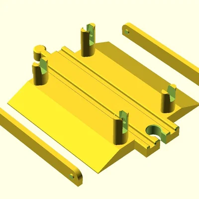 Mô hình đường ray xe lửa gỗ có thanh chắn (Tương thích BRIO, IKEA)
