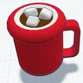 Mô hình ly ca cao nóng Yeeps Hot Cocoa cực dễ thương cho 3D Printing - Thumbnail 2