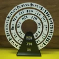 Lịch để bàn phong cách mật mã Cryptic Calendar in 3D độc đáo - Thumbnail 2