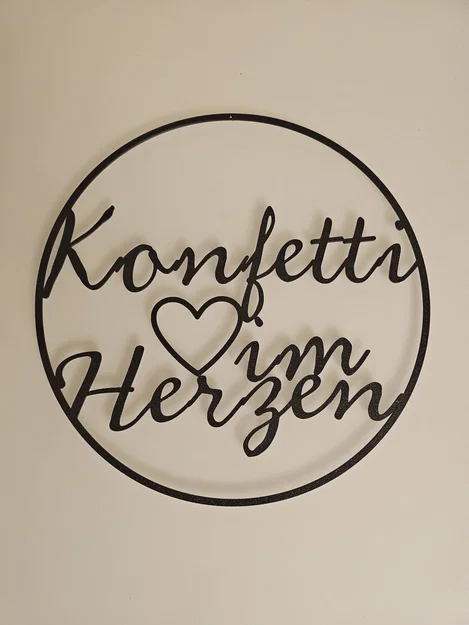 Vòng treo tường trang trí Konfetti im Herzen ấn tượng - Image 1