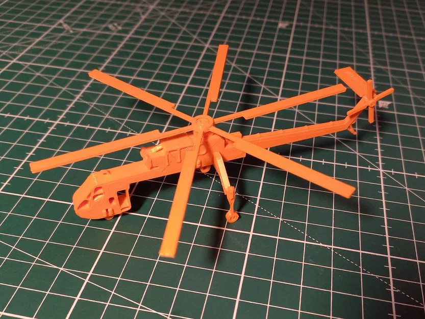 Mô hình Kit Card trực thăng Sikorsky S-64 Skycrane kèm hàng hóa - Image 2