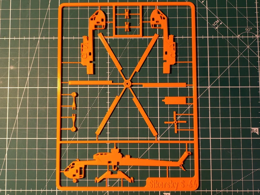 Mô hình Kit Card trực thăng Sikorsky S-64 Skycrane kèm hàng hóa - Image 5