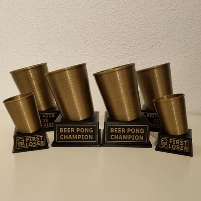 Cúp chiến thắng Beer Pong 3D - Quà tặng hài hước cho bữa tiệc