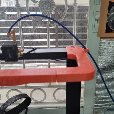 Thanh LED cho Ender 3 V3 KE tích hợp giá dẫn ống PTFE