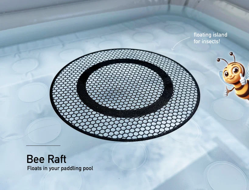 Bee Raft – Đảo Cứu Hộ Ong Cho Hồ Bơi - Image 1